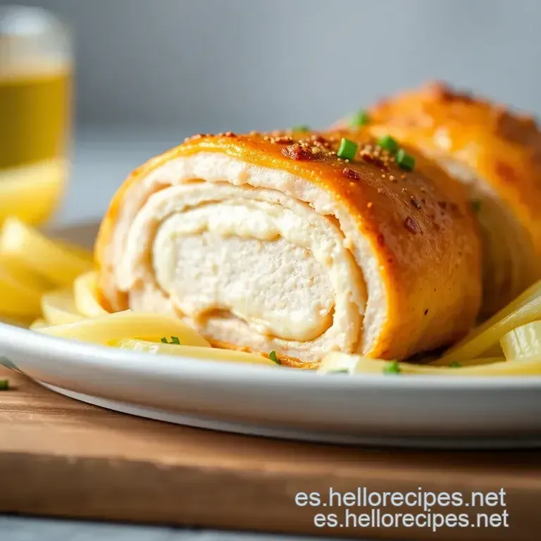 Pollo Cordon Bleu Crujiente Con Jam&oacute;n Serrano Y Manchego presentation