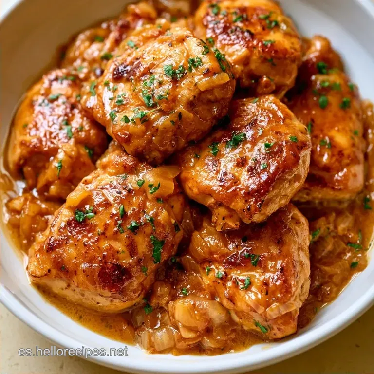 Contramuslos de Pollo en Salsa con Vino Blanco