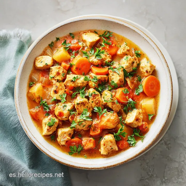 Elegant plate featuring tender chicken bathed in velvety sauce, sprinkled with fresh herbs, promising a flavorful, satisfy...