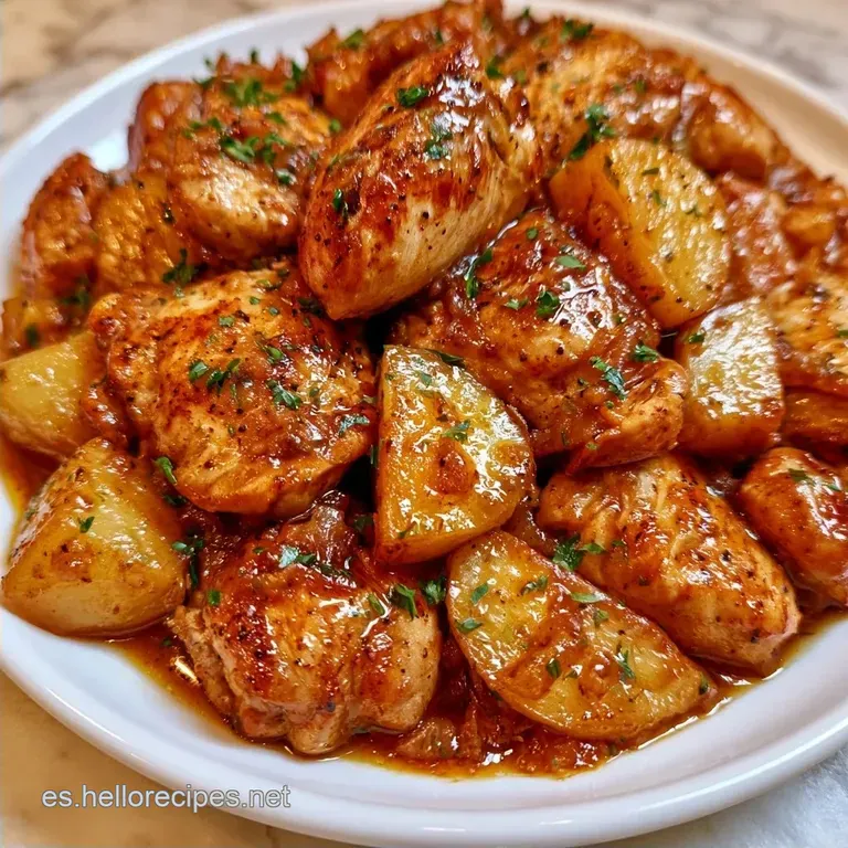 Pollo Guisado con Patatas: Jugoso y Dorado