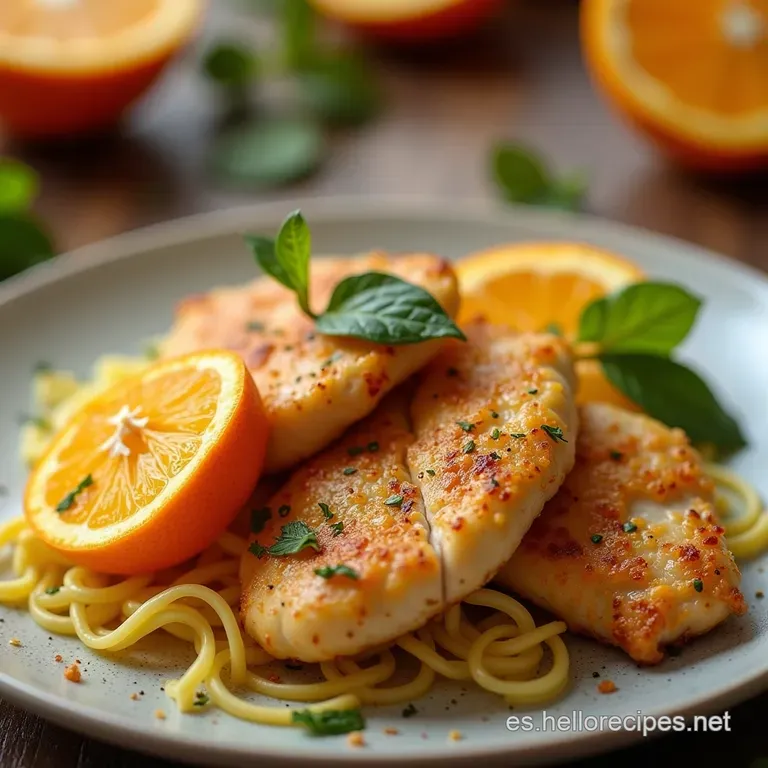Pollo Crujiente a la Naranja Brillante El Secreto del Equilibrio Perfecto