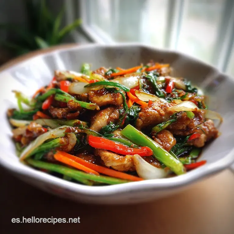 Pollo con Verduras: Crujiente y Nutritivo