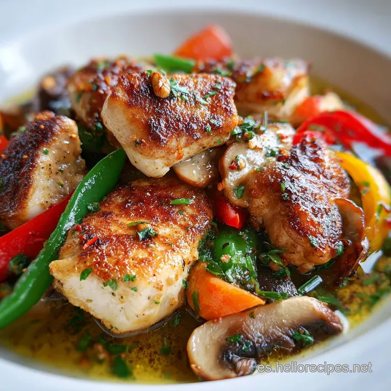 Receta Saludable Para Comer Con Pollo Y Verduras