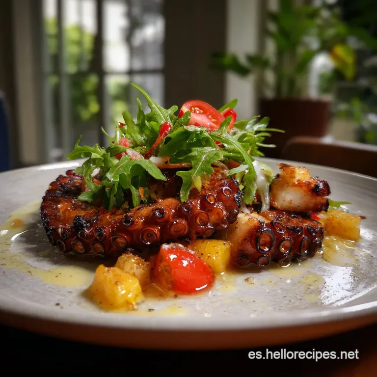 Receta de Pulpo a la Parrilla: Textura Sedosa
