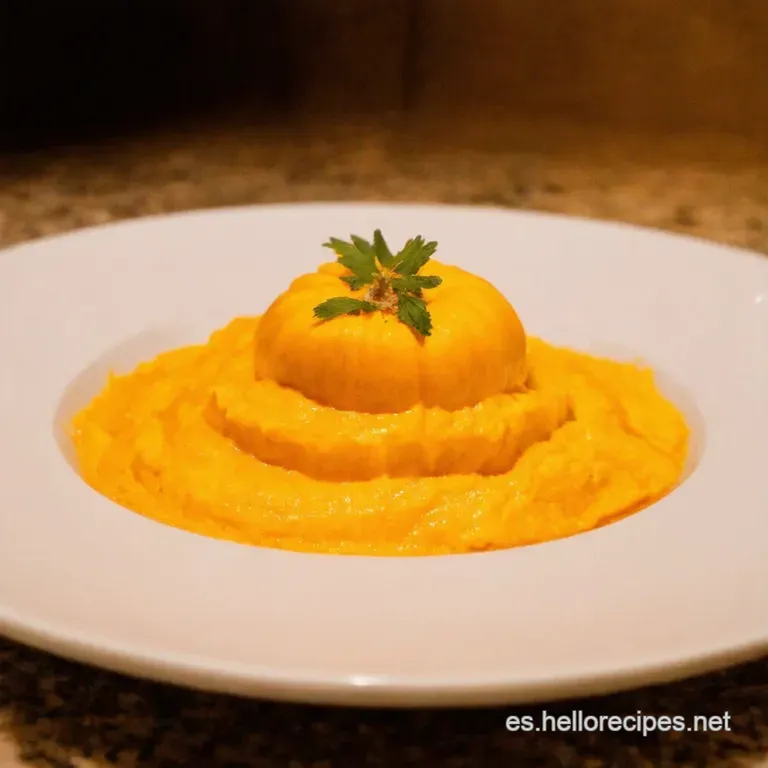 Pur&eacute; De Calabaza Cremoso Con Un Toque De Oto&ntilde;o presentation