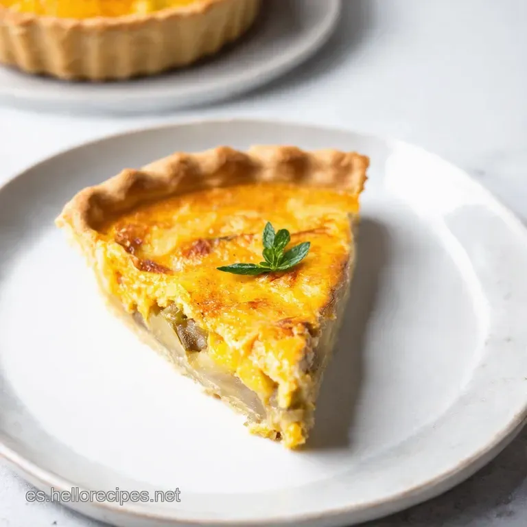 Quiche de Cebolla Caramelizada Un Bocado de Cielo Espa&ntilde;ol