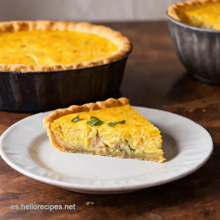 Quiche De Puerro Cl&aacute;sico presentation