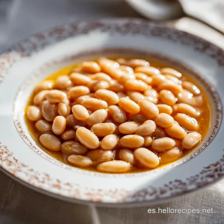 Receta Alubias Blancas Estofadas y Cremosas