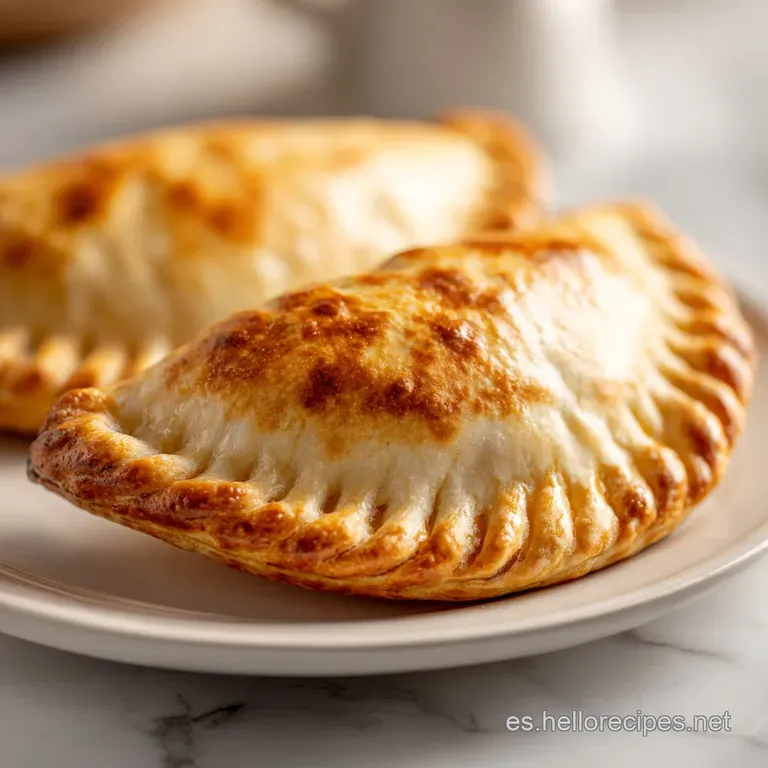 Arranged golden empanadas on a rustic platter, artfully garnished with fresh cilantro sprigs.