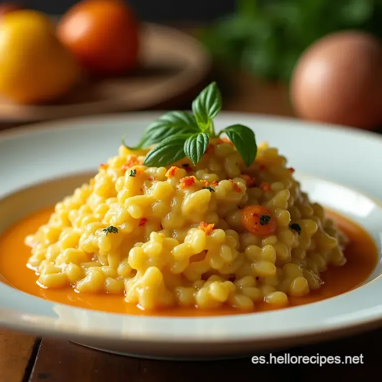 Risotto Cremoso De Zapallo Un Abrazo C&aacute;lido En Cada Bocado presentation