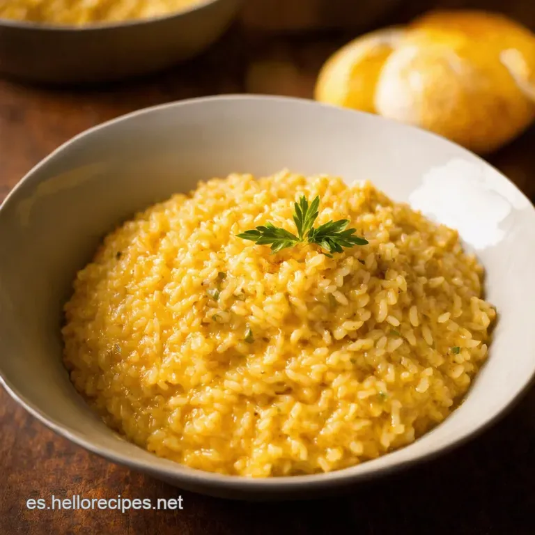 Risotto De Setas Cremoso presentation