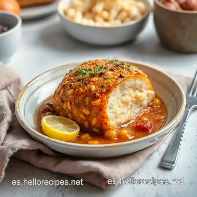 Rodaballo Al Horno a La Mediterr&aacute;nea: Un Cl&aacute;sico Irresistible presentation