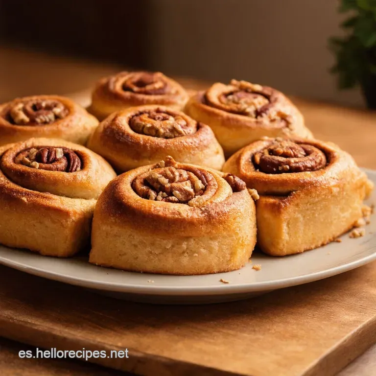 Roles De Canela Con Pecanas Tostadas Un Cl&aacute;sico Crujiente presentation