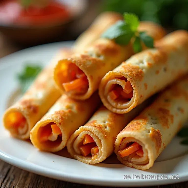 Rollitos de Zanahoria y Hummus con Sabor a Espa&ntilde;a