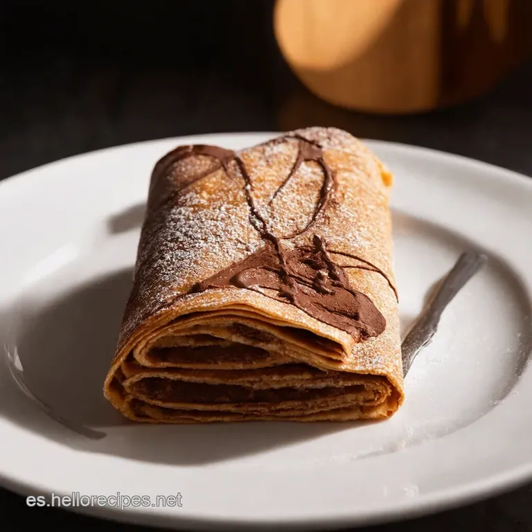 Rollo de Crepes de Chocolate Un Cl&aacute;sico con Sabor a Hogar