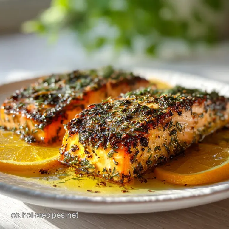 Salm&oacute;n al Horno con Hierbas Frescas