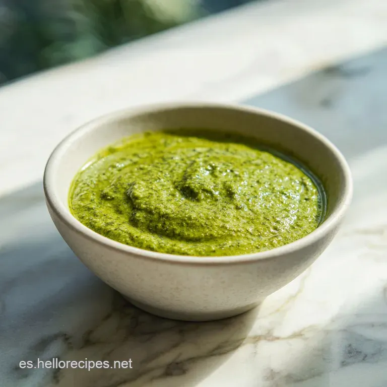 Salsa Pesto Receta: Textura de Terciopelo