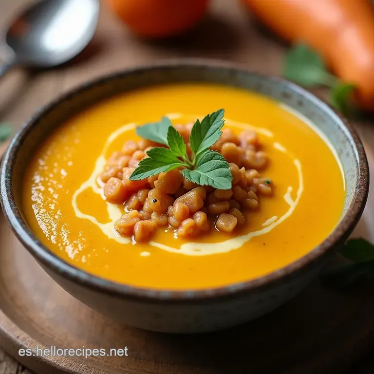 Sopa Cremosa de Calabaza Casera Un Abrazo en un Taz&oacute;n