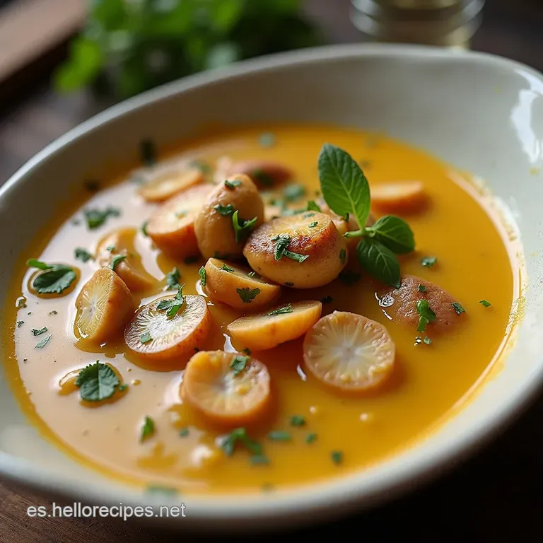 Elixir de Bosque y Campo Sopa Cremosa de Champi&ntilde;ones Silvestres y Pollo Desmenuzado