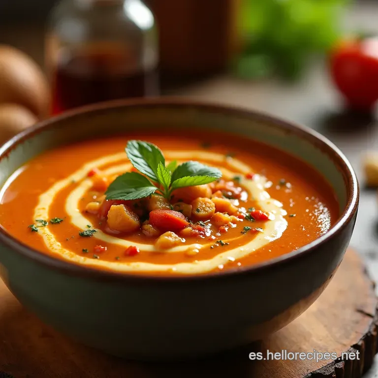 Sopa De Lentejas Vegana De La Abuela presentation