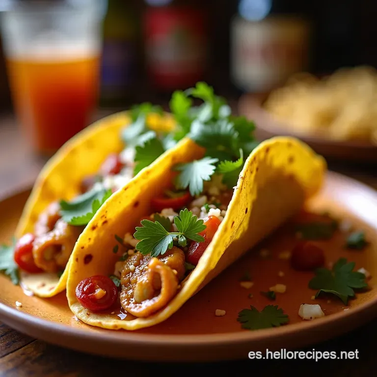 Tacos De Suadero Aut&eacute;ntico Sabor Callejero presentation