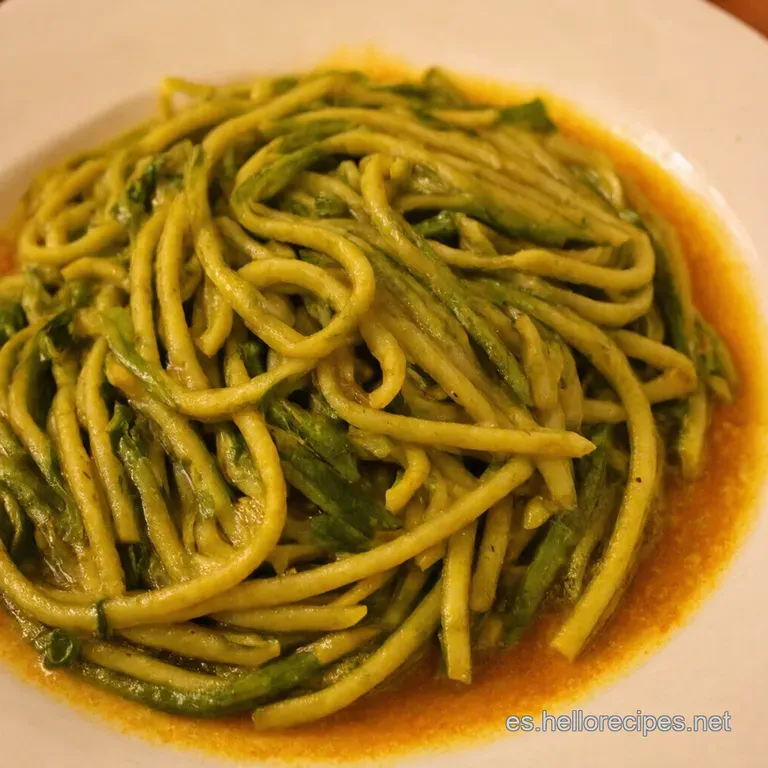 Tallarines Verdes Peruanos Sabor Aut&eacute;ntico presentation