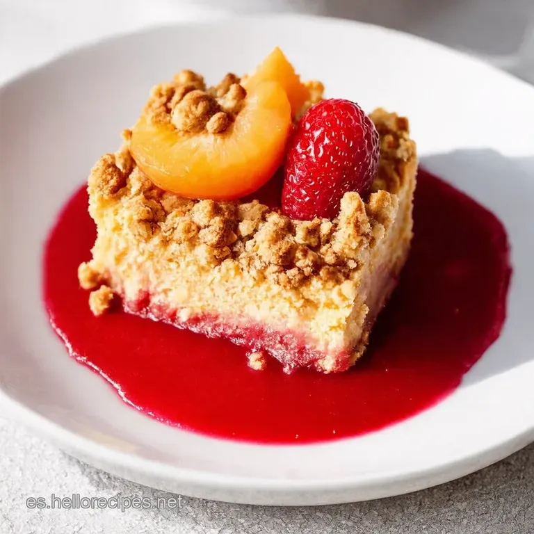 Tarta Crujiente de Frutos Rojos y Crumble