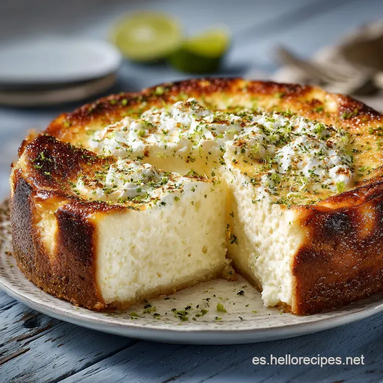Tarta De Queso Con Crema De Lim&oacute;n La Receta Definitiva Para Una Textura Sedosa presentation