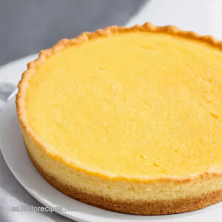 Tarta de Queso Cremosa al Estilo Espa&ntilde;ol