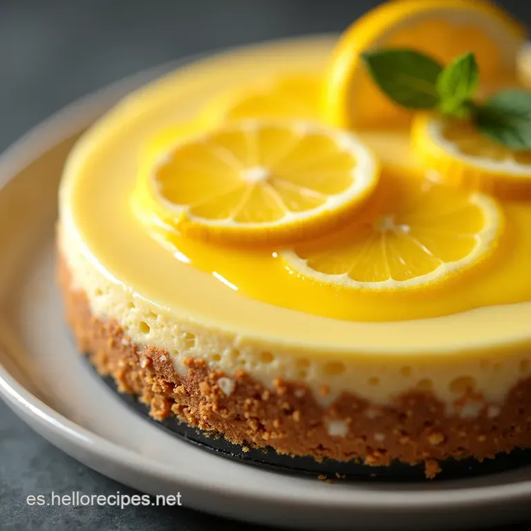 Tarta de Queso Cremosa con Toque C&iacute;trico El Cheesecake de Lim&oacute;n