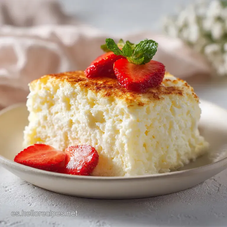 A pristine white slice of tres leches cake, topped with a dollop of cream and a ruby cherry.