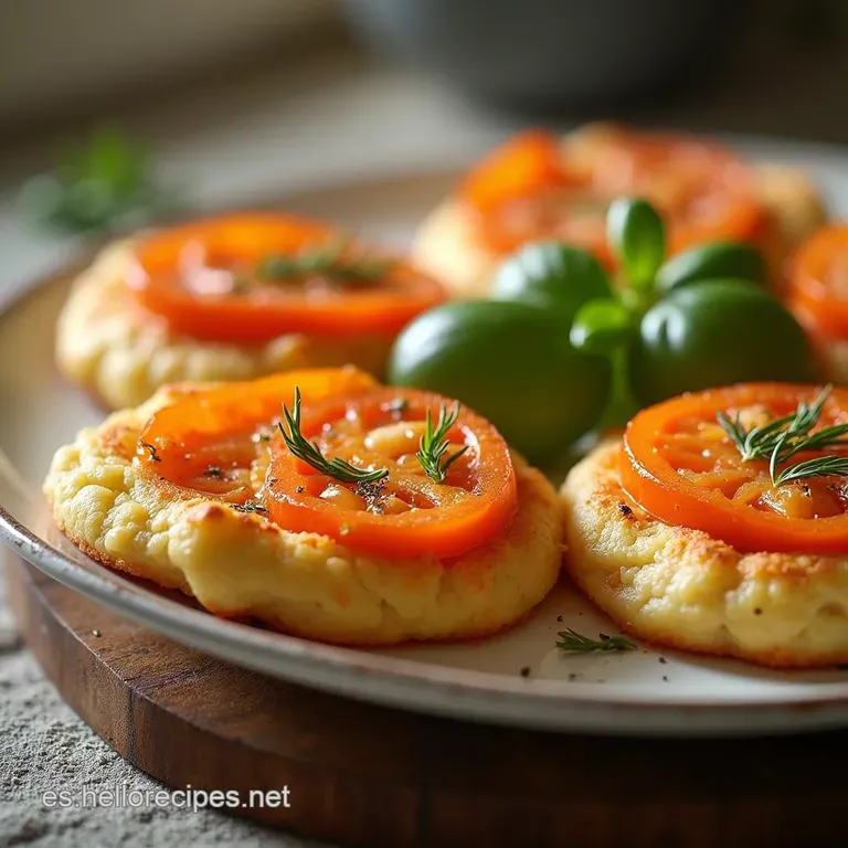 Caprichos de la Huerta Tartaletas Crujientes de Berenjena Ahumada y Tres Quesos