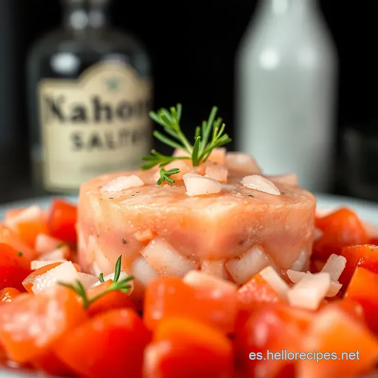 Tartar De Salm&oacute;n Fresco: Un Bocado Del Mar presentation