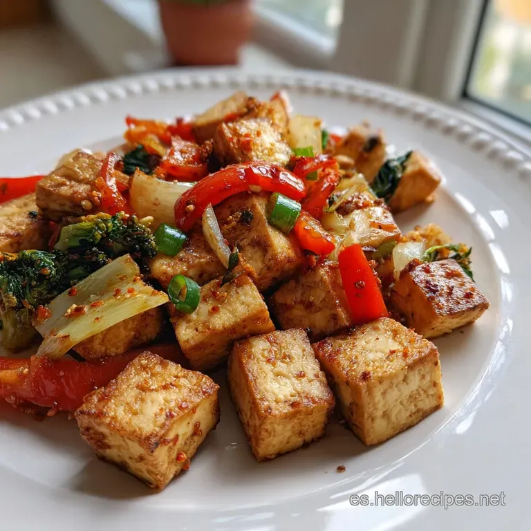 Receta con Tofu Salteado con Verduras Crujiente