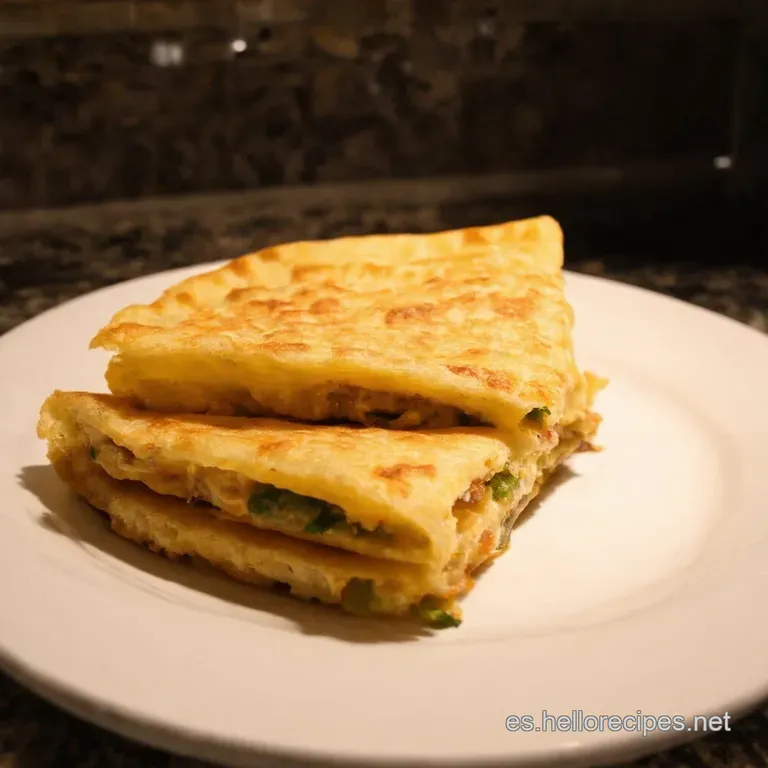 Tortilla De Patatas Express Con Cebolla Caramelizada presentation