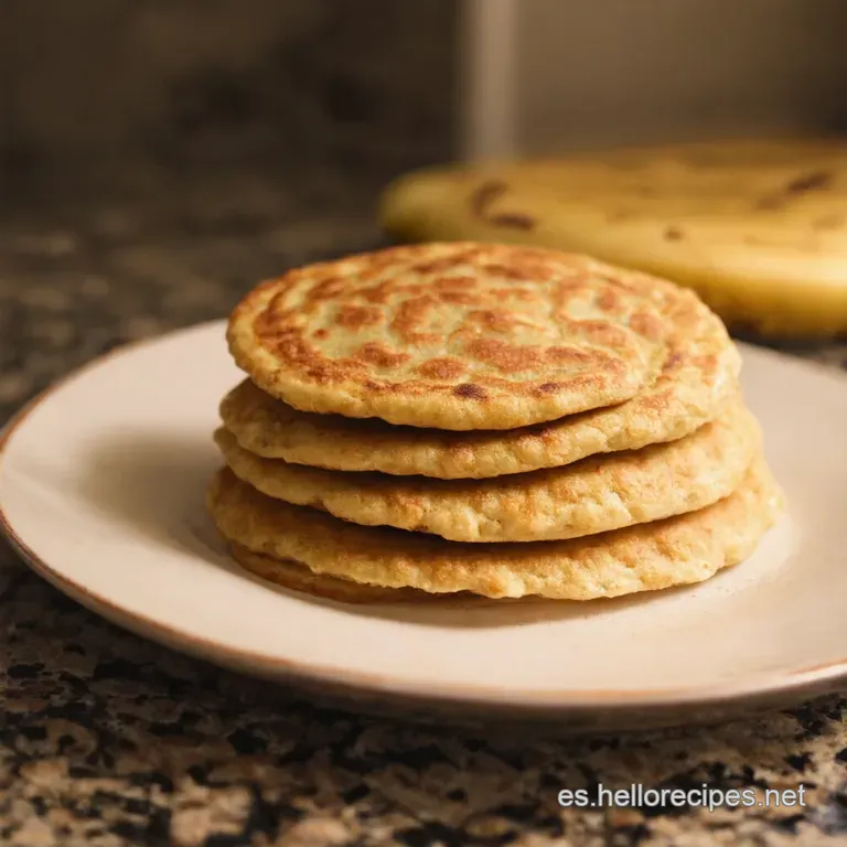 Tortitas De Avena Y Pl&aacute;tano presentation