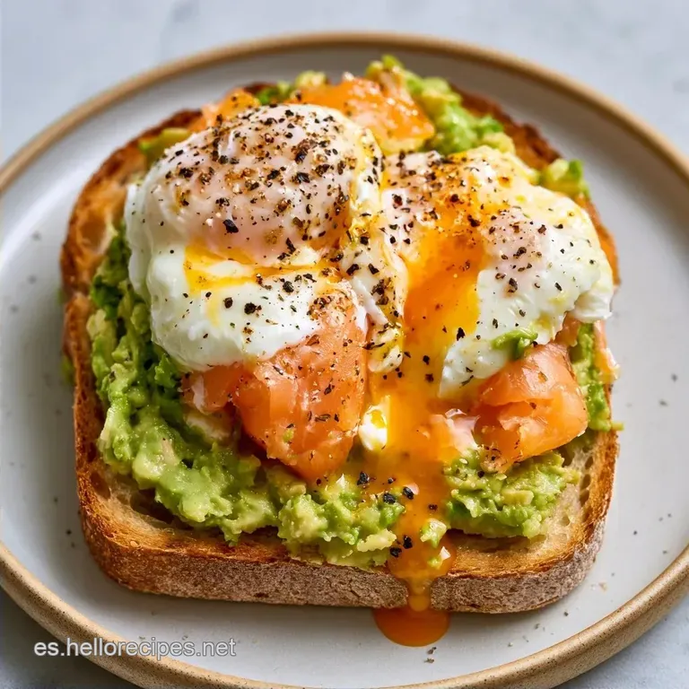 Tosta Salmón y Huevo con Aguacate