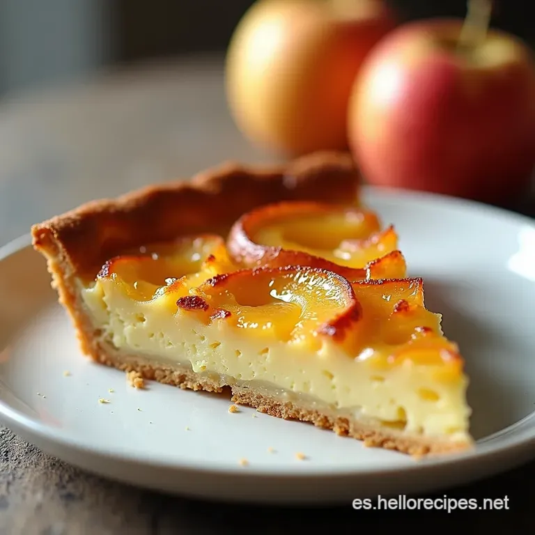 Versunkener Apfelkuchen Pastel de Manzana Hundido