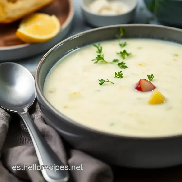 Vichyssoise: Crema De Puerros Casera Refrescante presentation