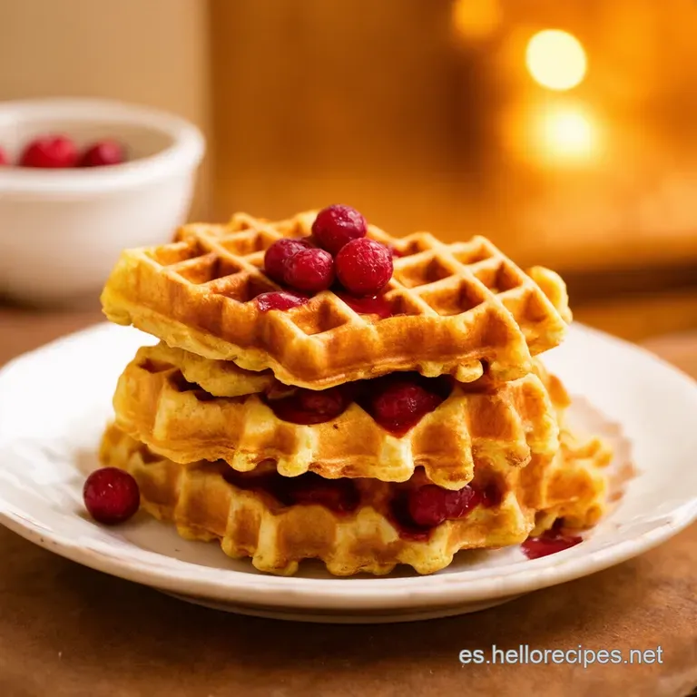 Waffles De Ar&aacute;ndanos Un Desayuno De Campeones presentation