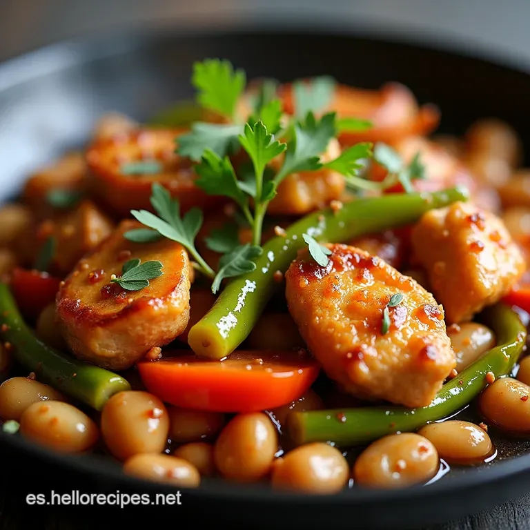 Salteado R&aacute;pido del Drag&oacute;n Wok de Pollo y Vegetales Crujientes con Salsa Umami Express